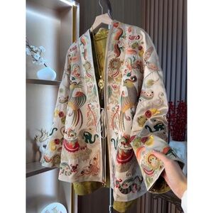 Embroidered Cream Jacket